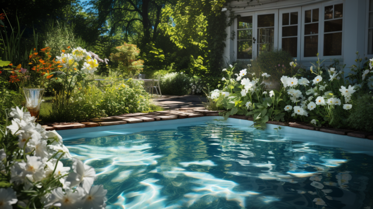 Swimmingpool mit Garten